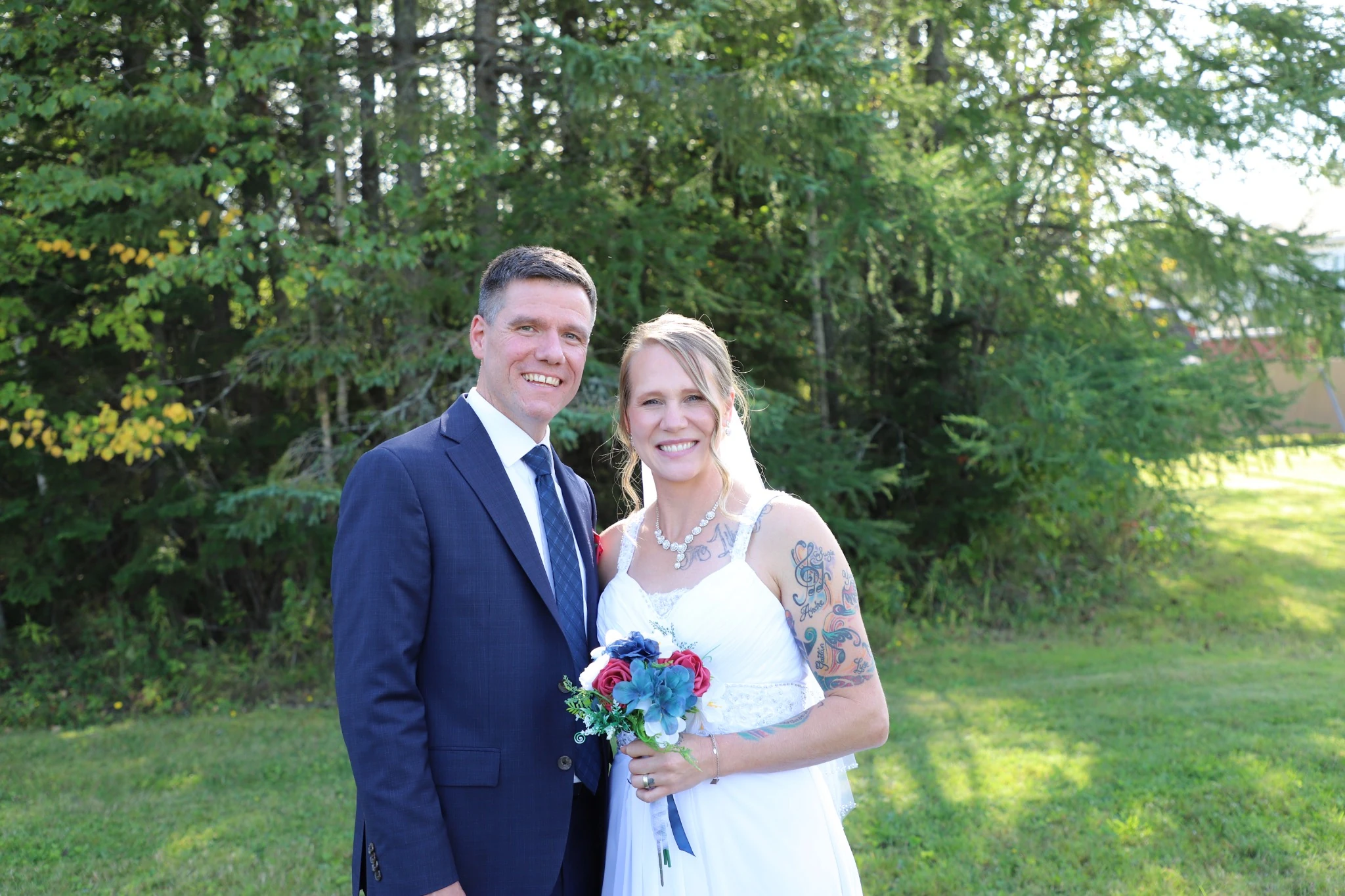 Karl et Jessie Roussel le jour de leur mariage